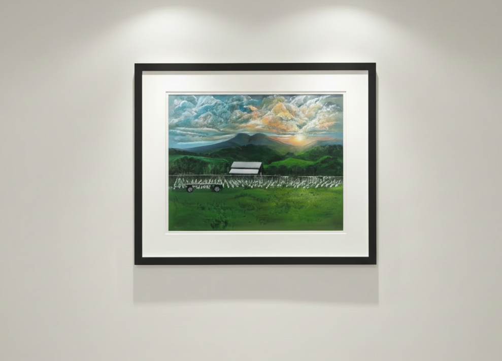 “Peace Below the Vortex” Framed Prints