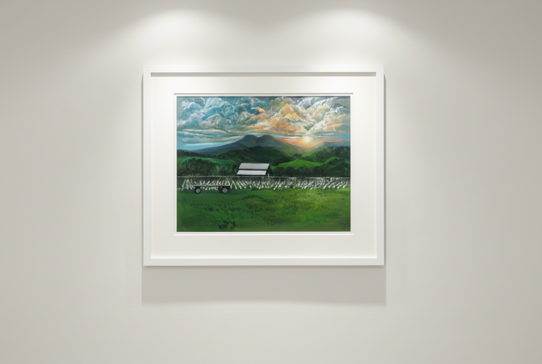 “Peace Below the Vortex” Framed Prints