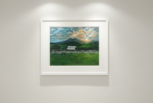 “Peace Below the Vortex” Framed Prints